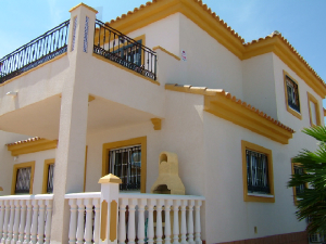Front of house (not showing sunny awning)